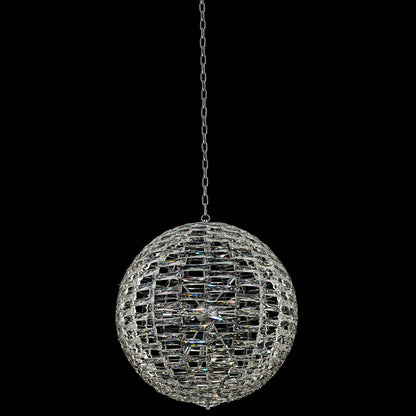 12 light 26 inch chrome orb chandelier