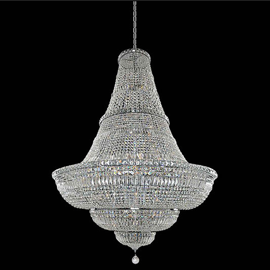 56 light 48 inch chrome chandelier