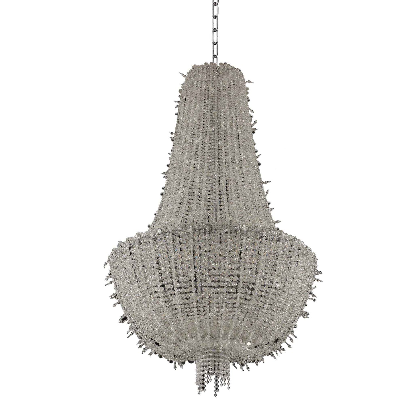 15 light 31 inch chrome chandelier