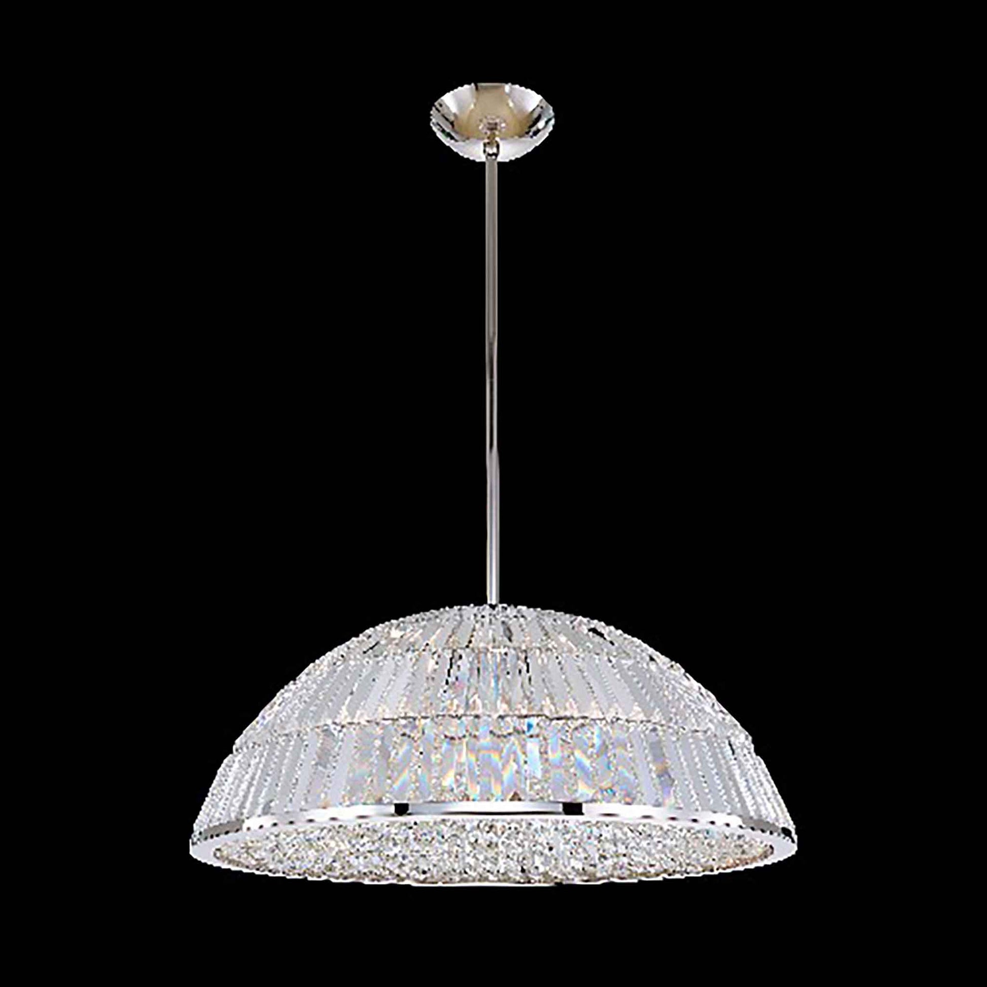 26 inch nickel led pendant