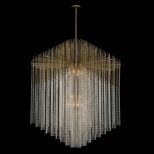 30 light 48 inch gold chandelier