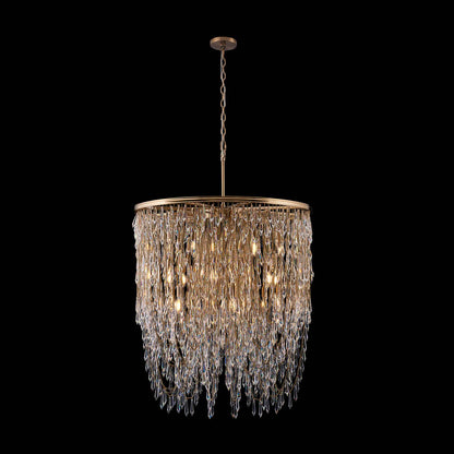 18 light 34 inch gold chandelier