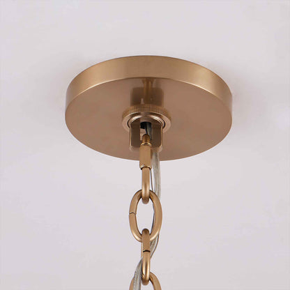 18 light 34 inch gold chandelier