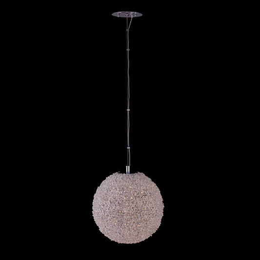 10 inch chrome led orb pendant