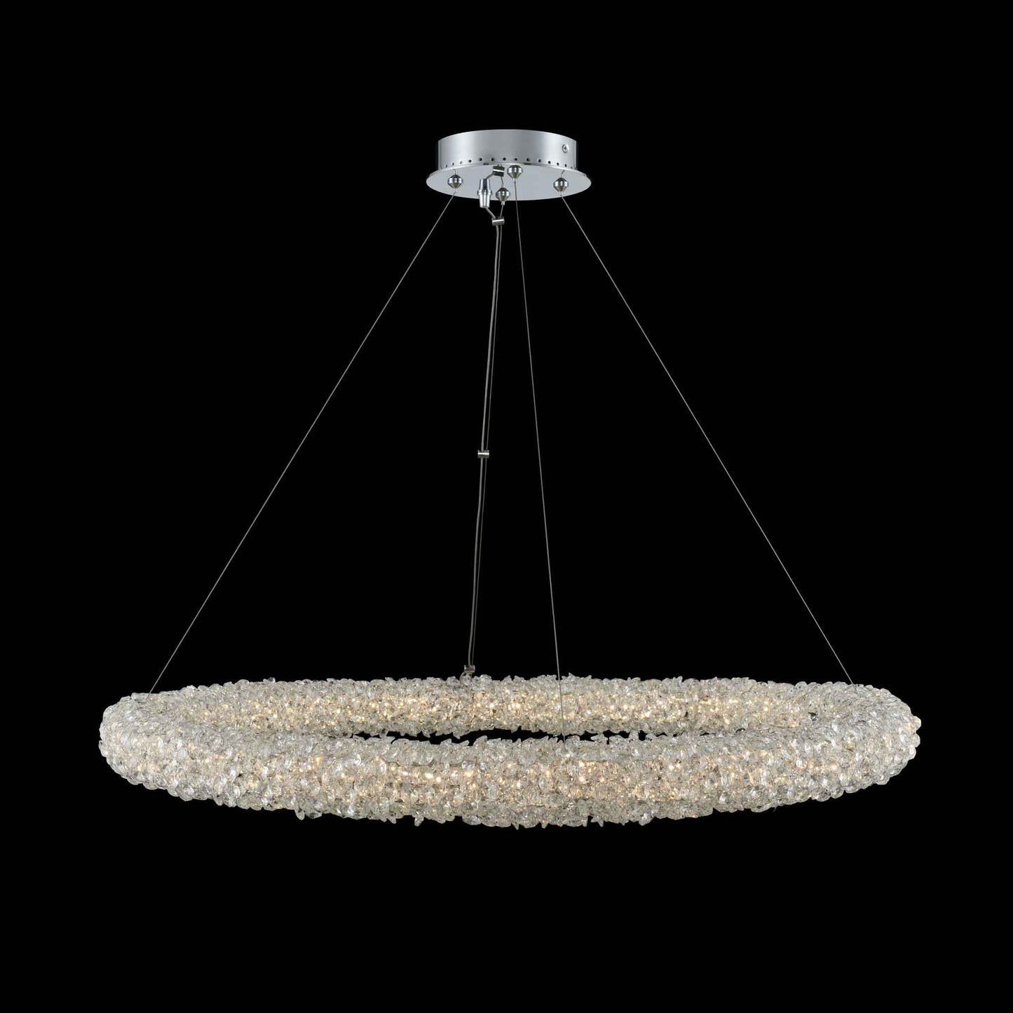 32 inch chrome led pendant