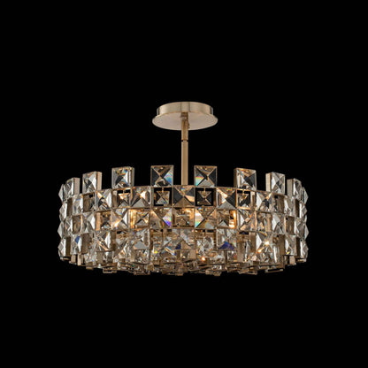 8 light 22 inch gold chandelier