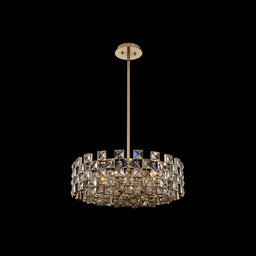 9 light 29 inch gold chandelier