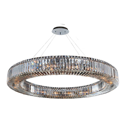 18 light 47 inch chrome chandelier