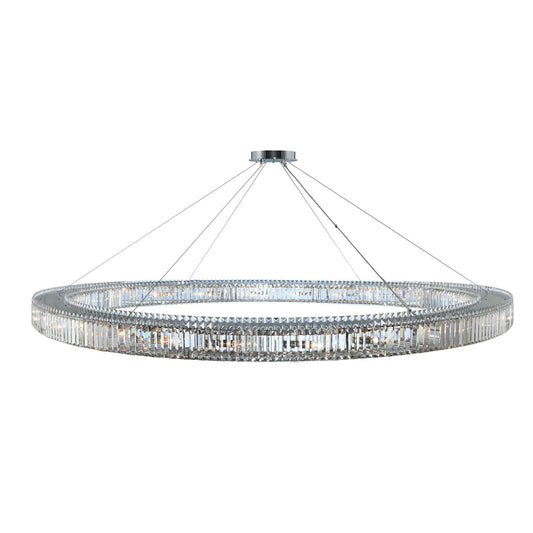 24 light 84 inch chrome chandelier