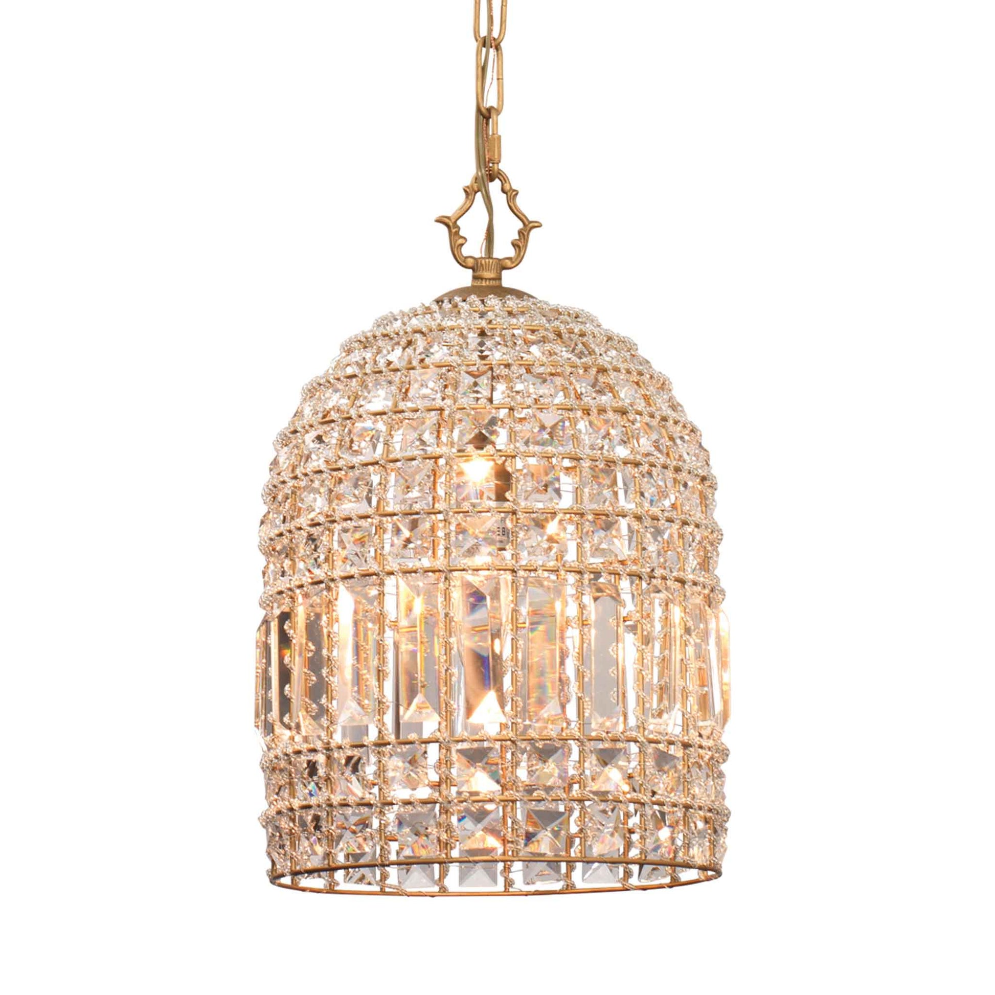 1 light 10 inch gold chandelier