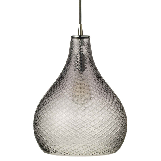 1 light 13 inch gray pendant