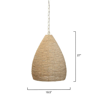 1 light 20 inch natural pendant