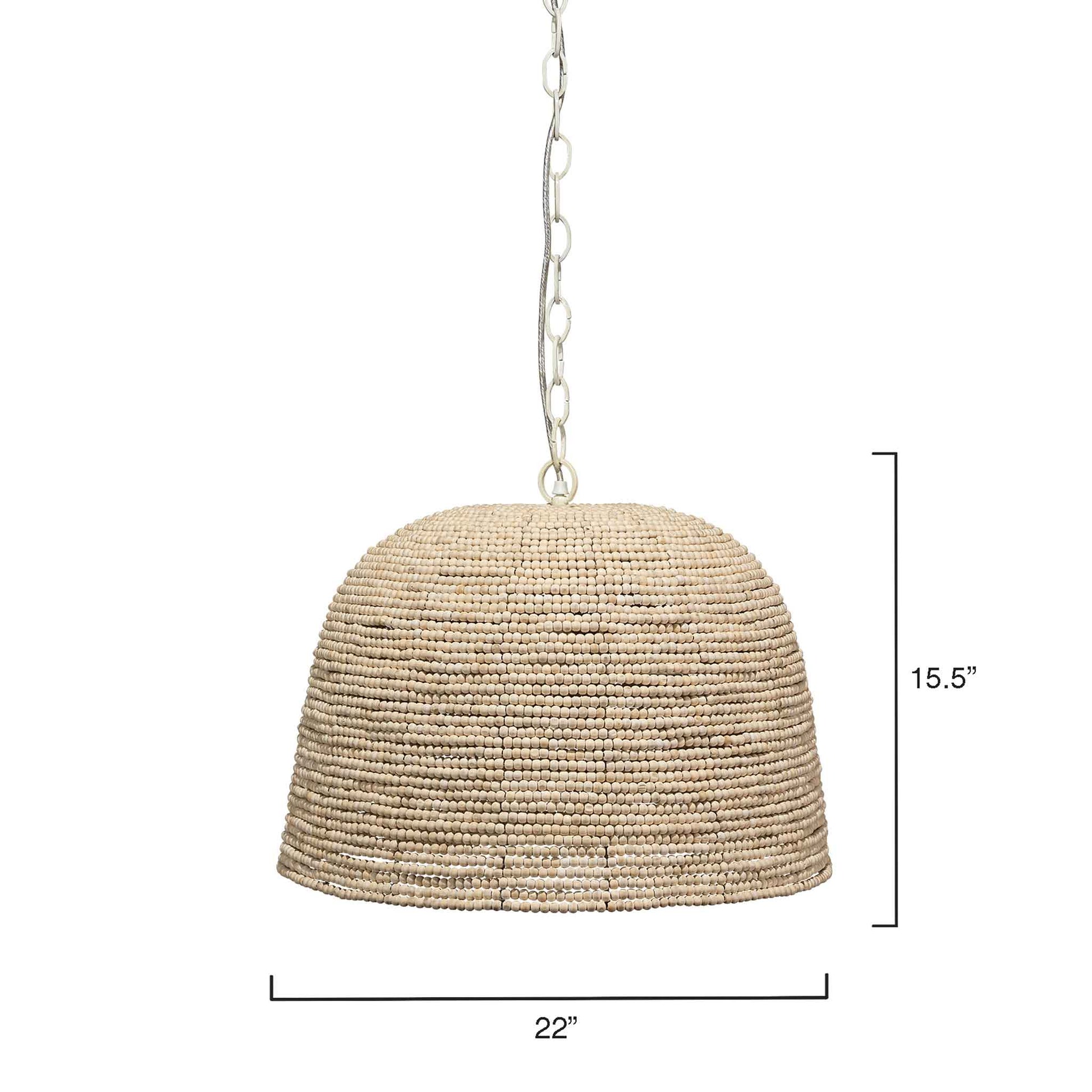 1 light 22 inch natural pendant