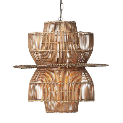 1 light 24 inch natural pendant