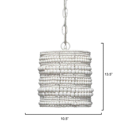 1 light 11 inch white chandelier