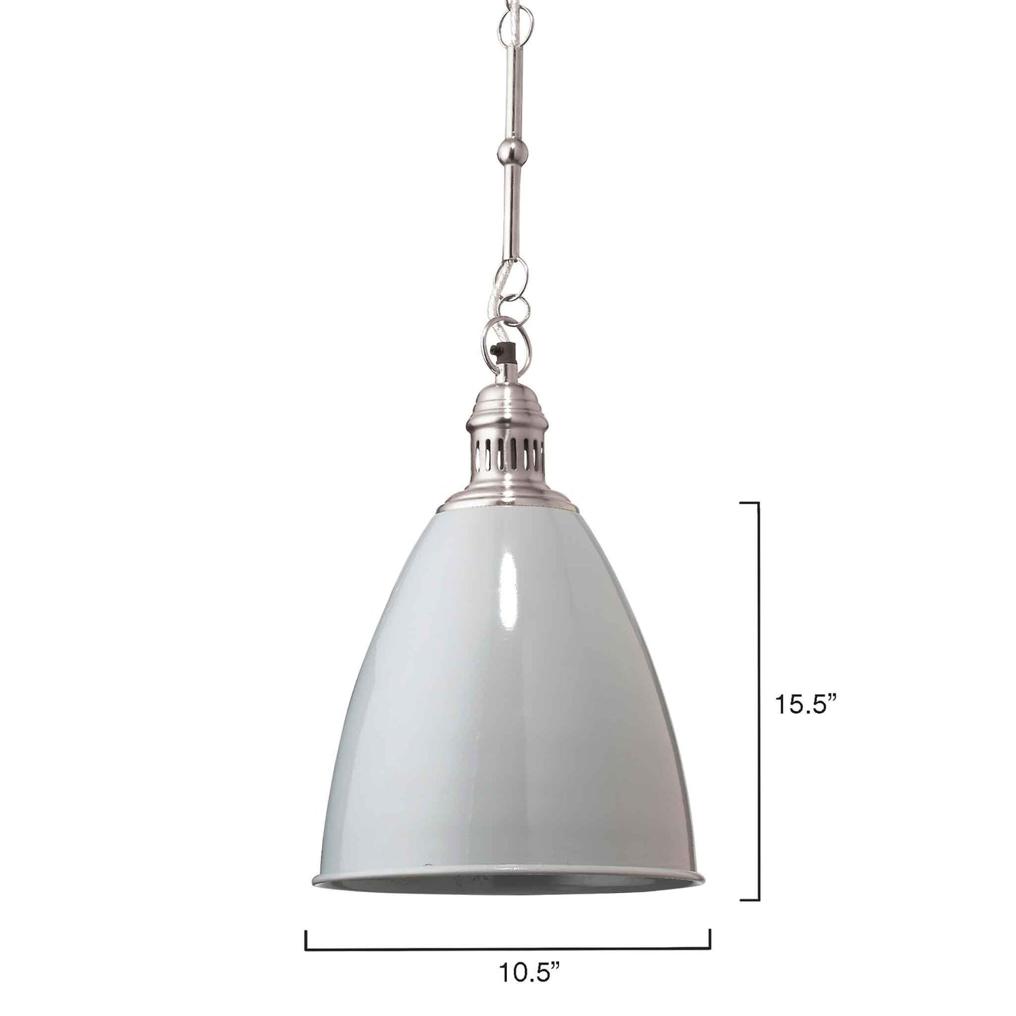 1 light 11 inch gray pendant
