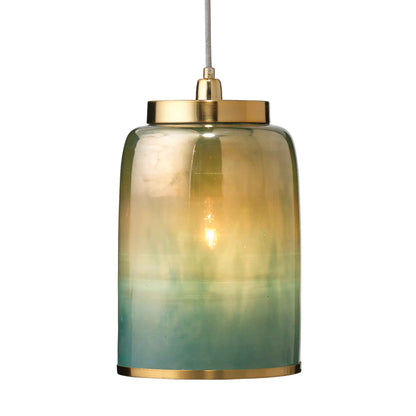 1 light 9 inch aqua pendant