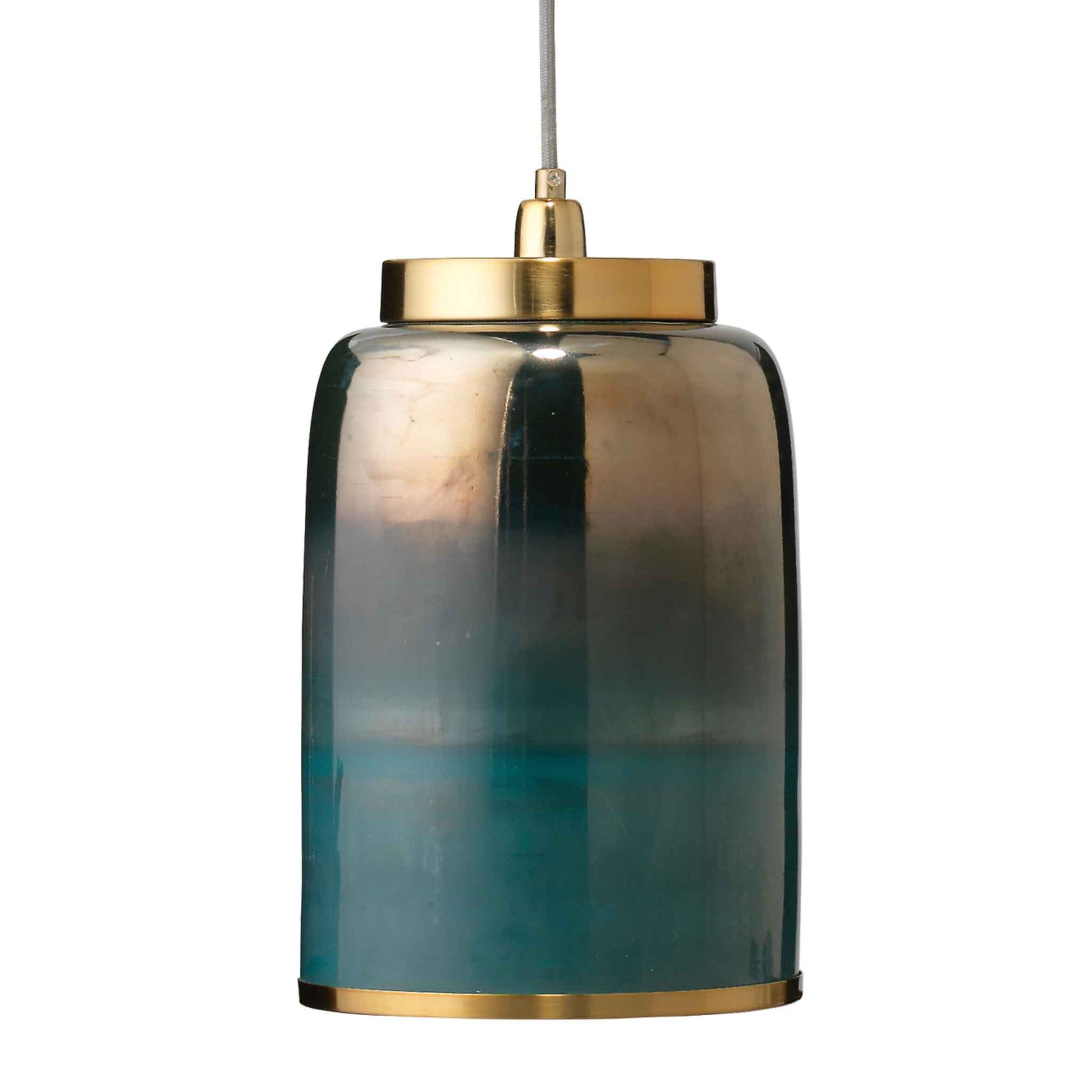 1 light 9 inch aqua pendant