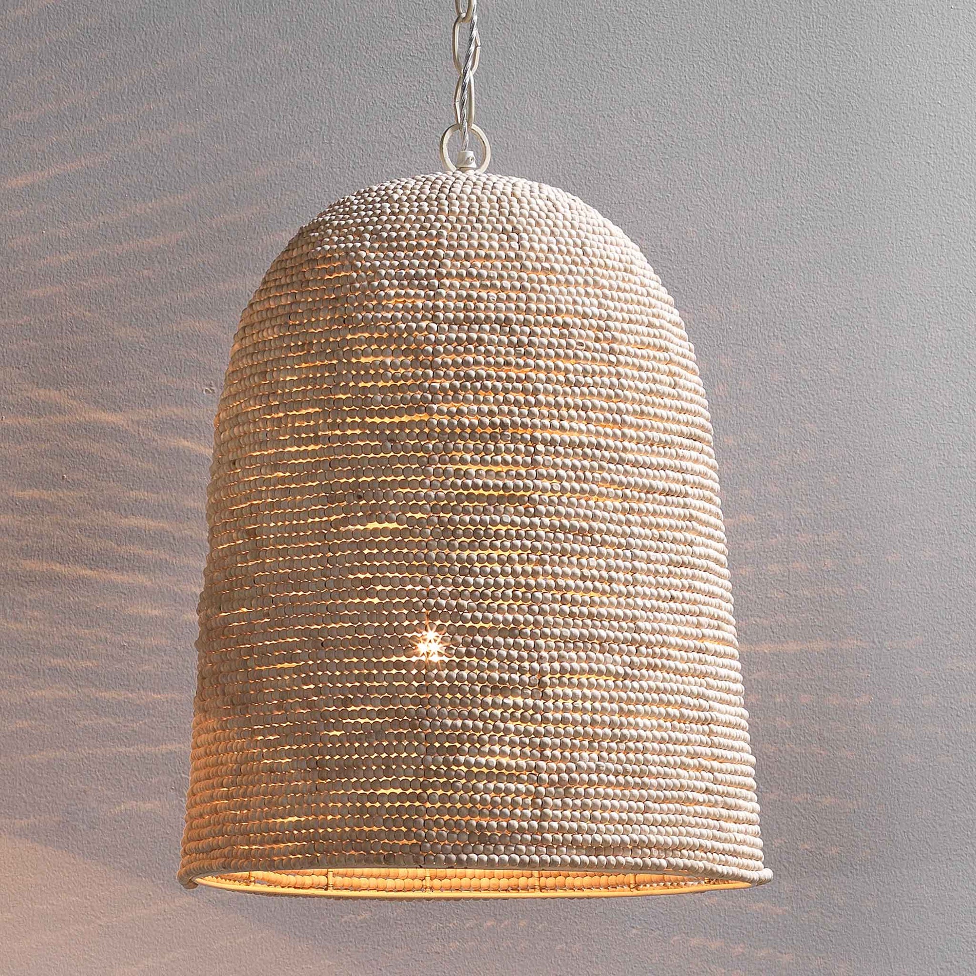 1 light 19 inch natural pendant