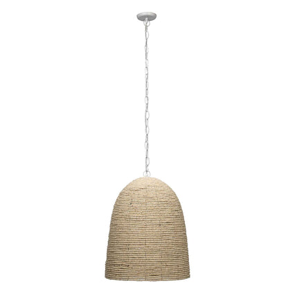 1 light 19 inch natural pendant