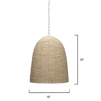 1 light 19 inch natural pendant