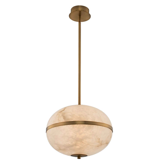 16 inch winter brass led pendant