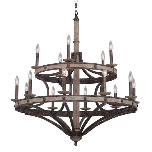 15 light 38 inch florence gold round chandelier