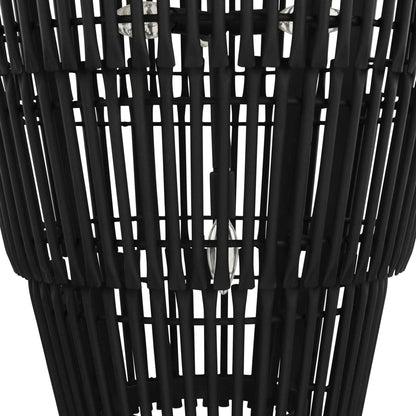 8 light 30 inch 5 tier carbon black pendant