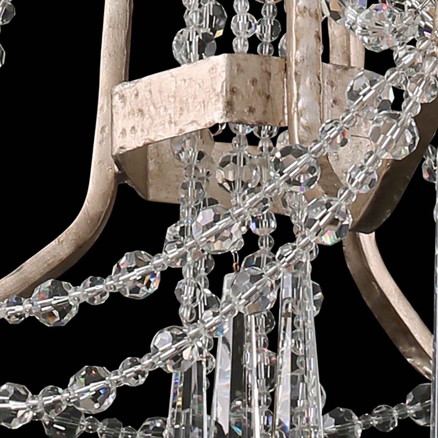 3 light 17 inch transcend silver chandelier