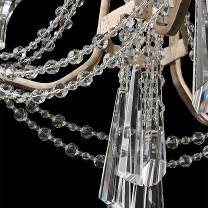 3 light 17 inch transcend silver chandelier