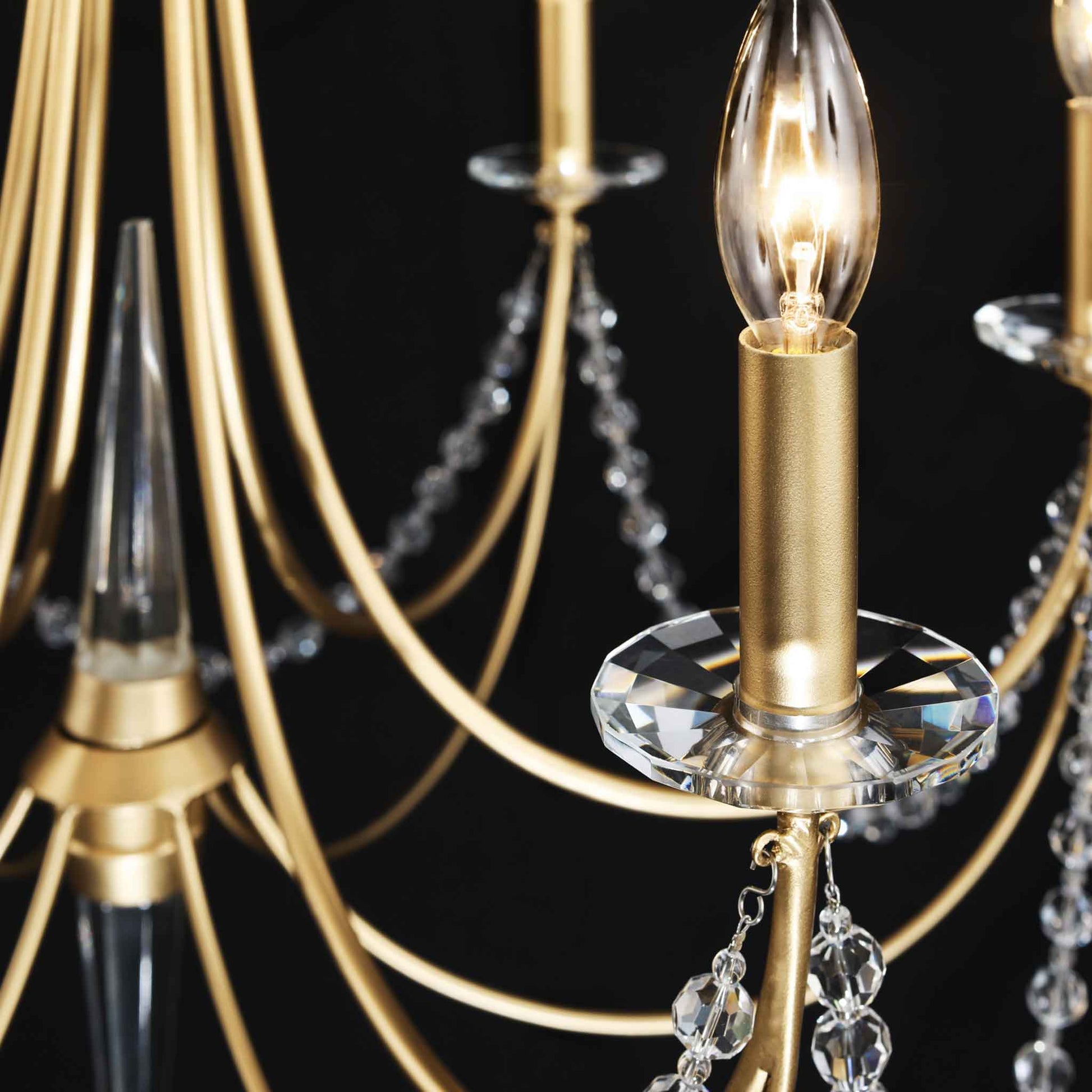 6 light 26 inch french gold chandelier