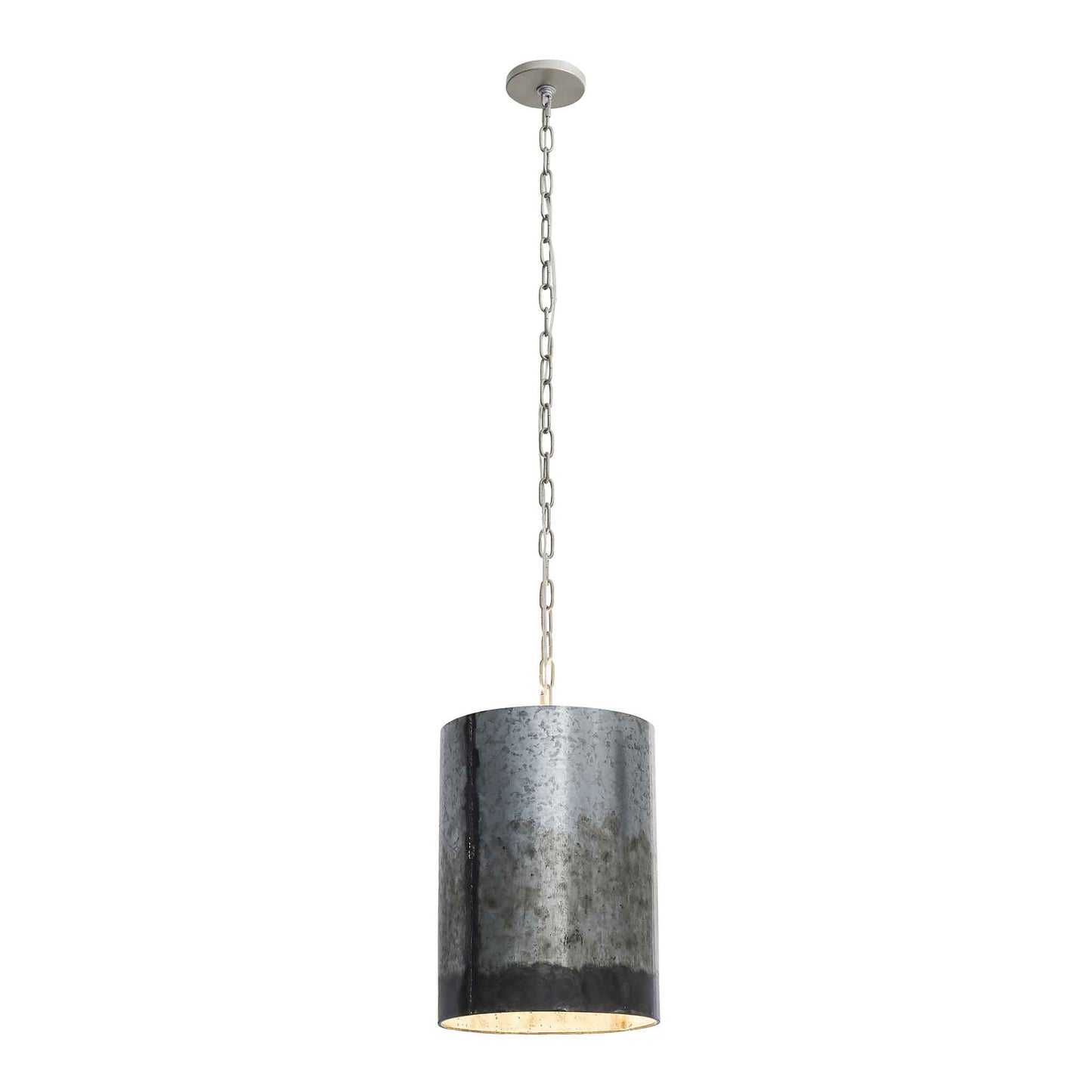 2 light 12 inch ombre galvanized pendant