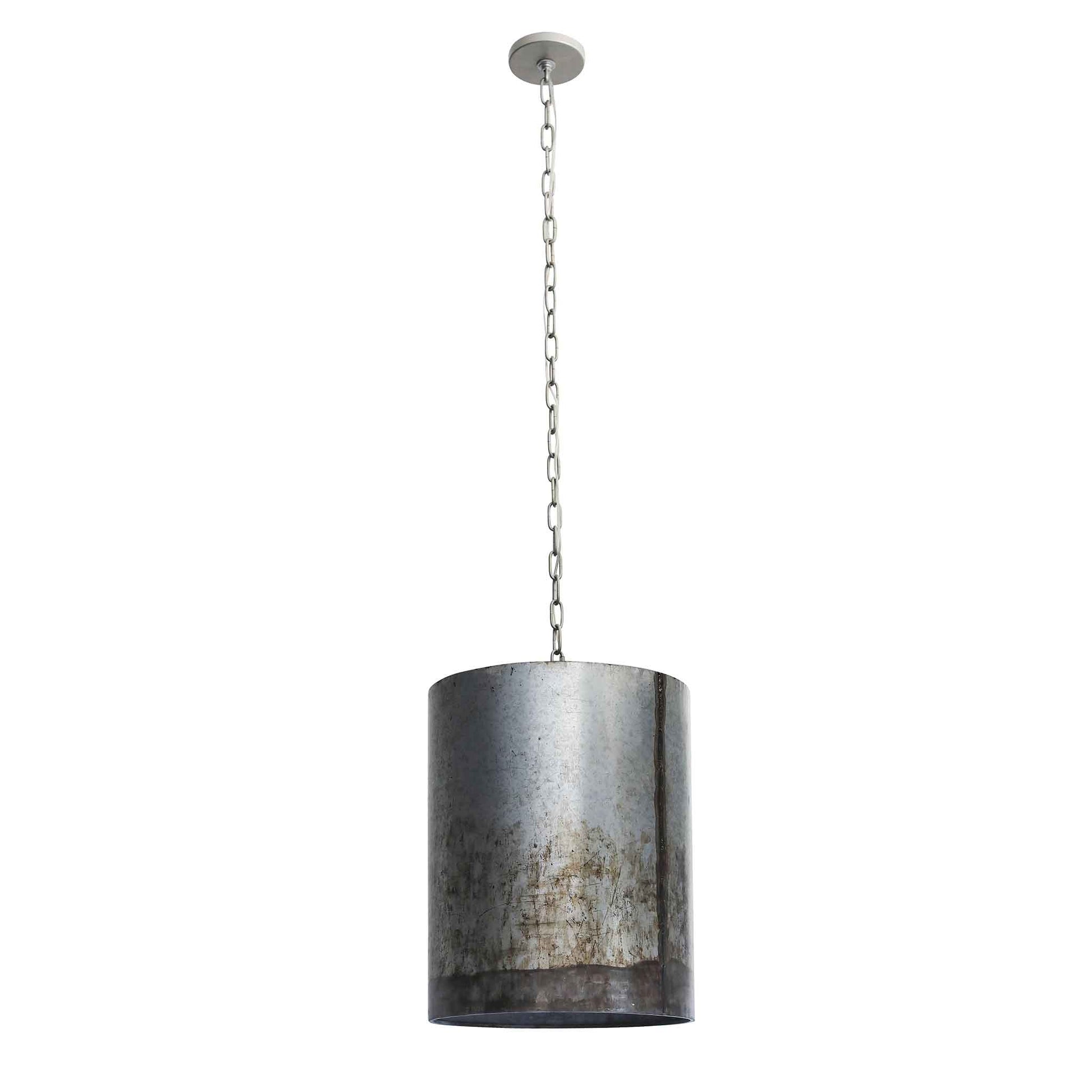 2 light 12 inch ombre galvanized pendant