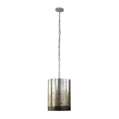 2 light 12 inch ombre galvanized pendant