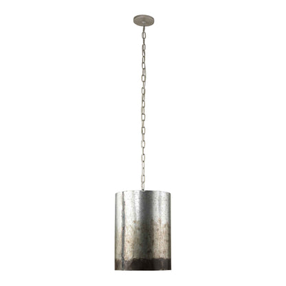 2 light 12 inch ombre galvanized pendant