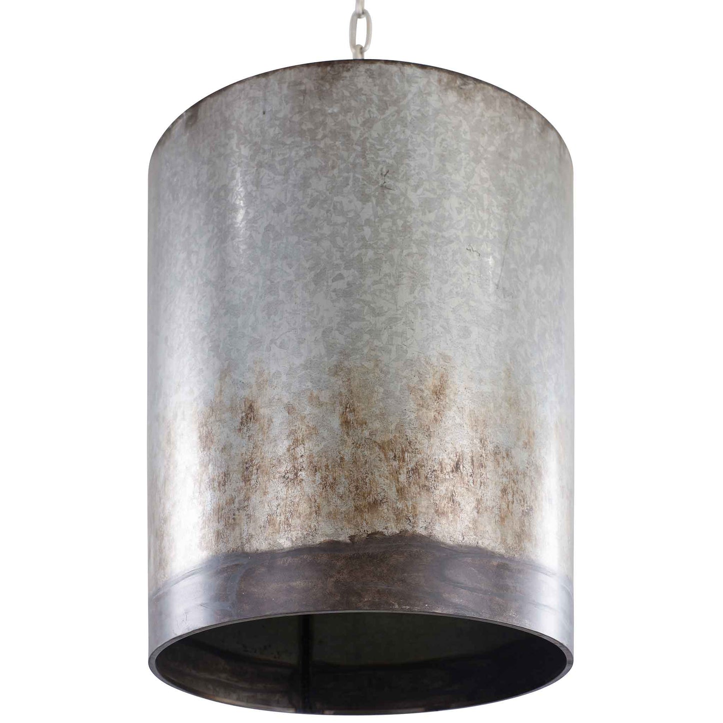 3 light 16 inch ombre galvanized pendant