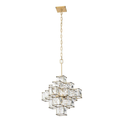 6 light 18 inch calypso gold pendant