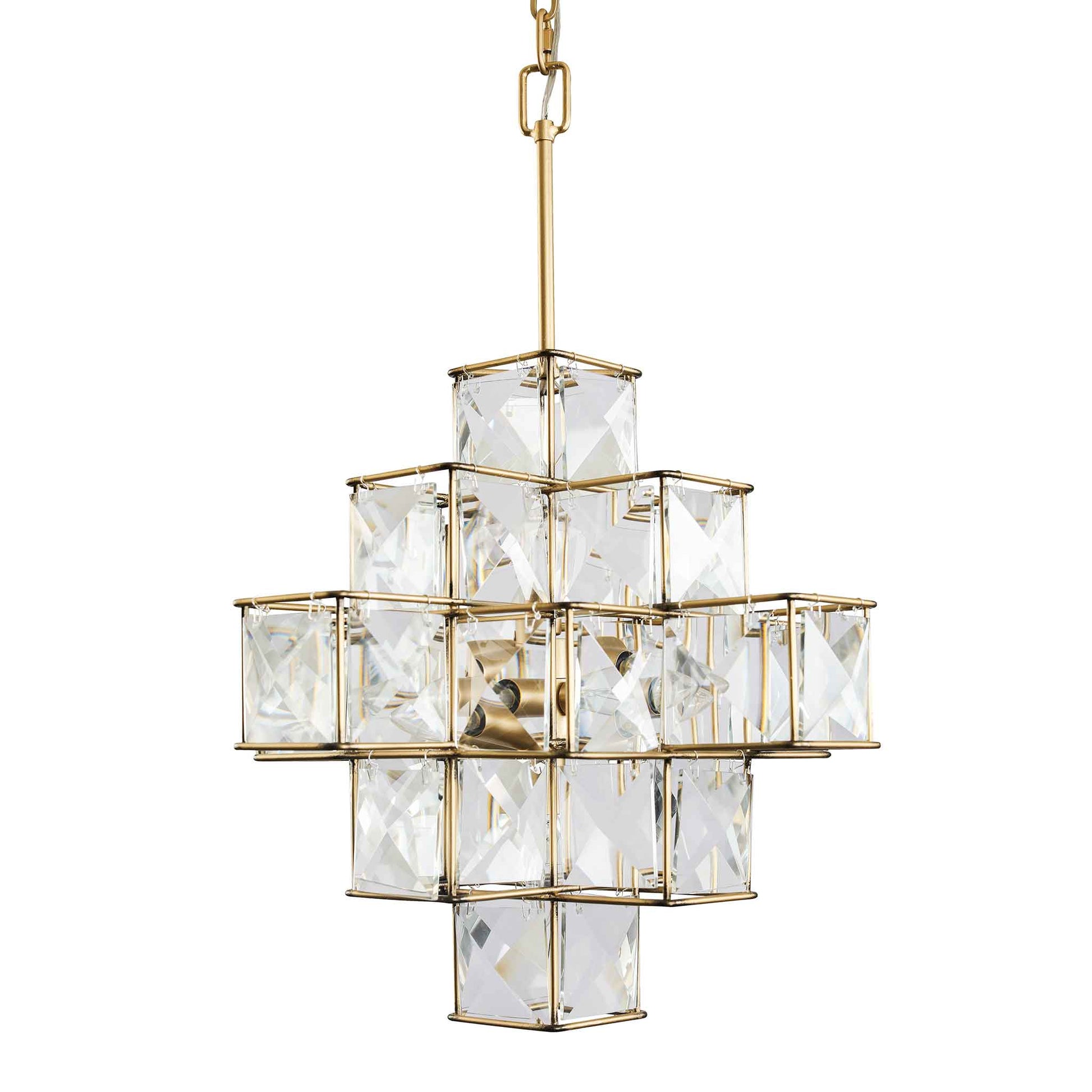 6 light 18 inch calypso gold pendant