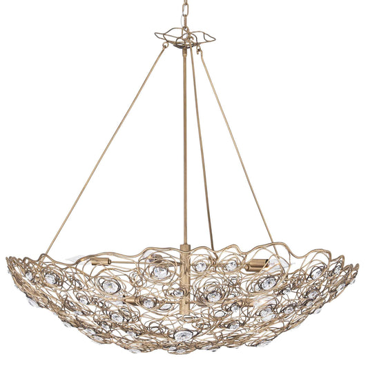 10 light 40 inch havana gold ombre pendant