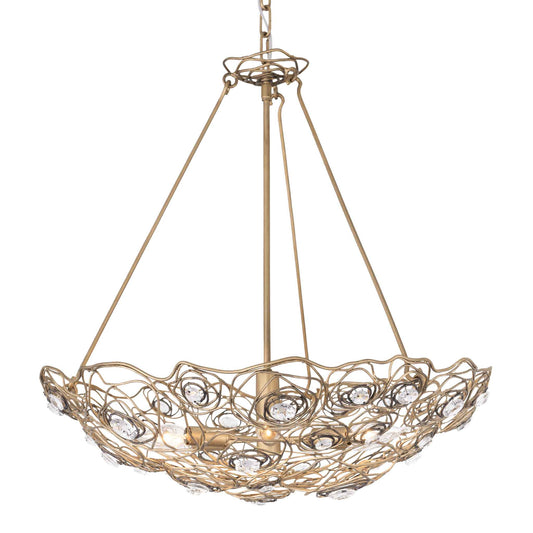 6 light 24 inch havana gold ombre pendant