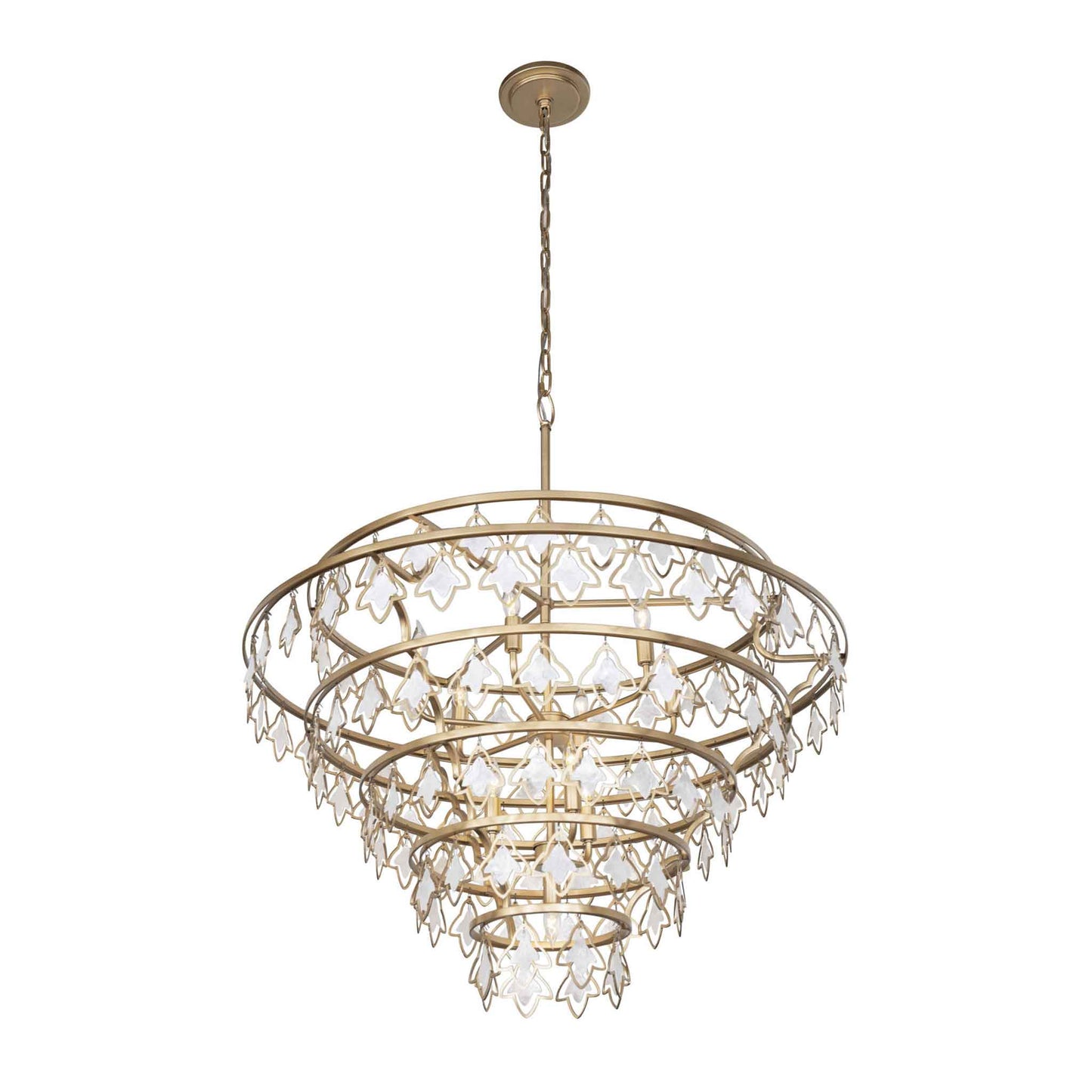 10 light 36 inch french gold chandelier