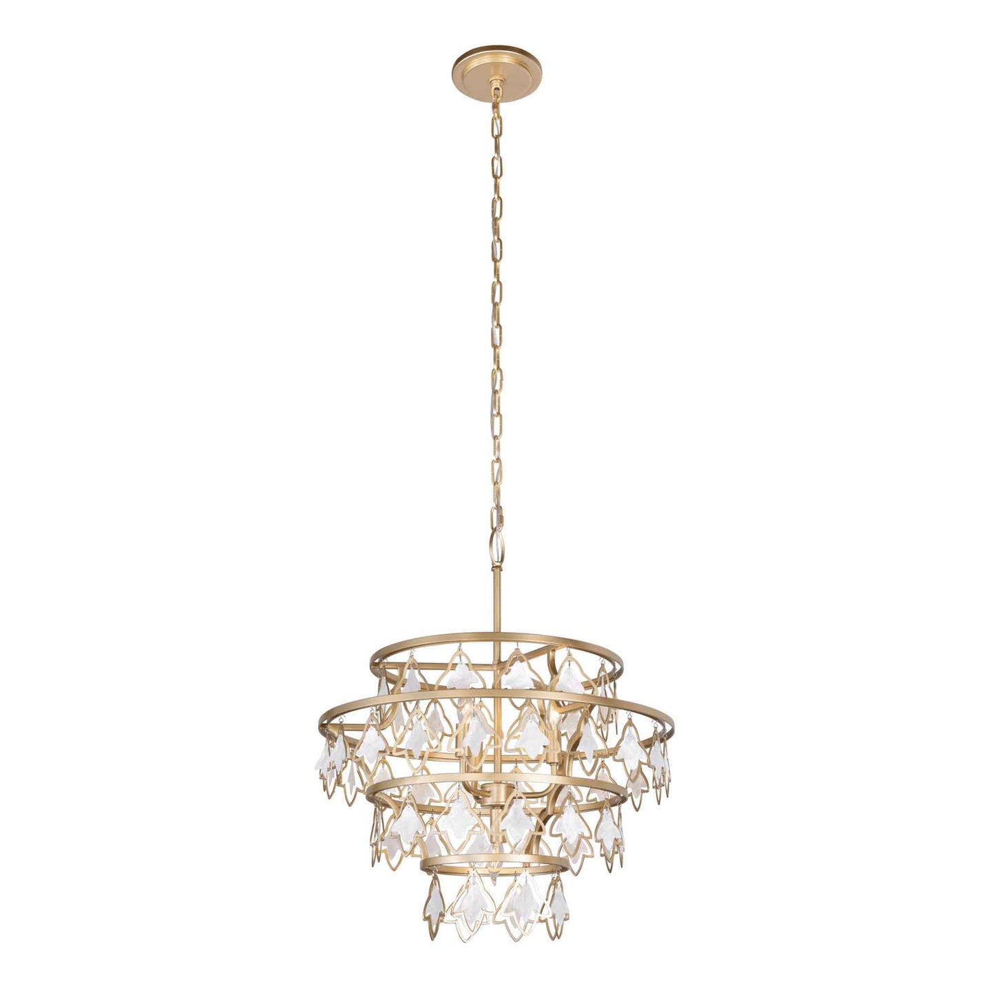 4 light 22 inch french gold chandelier