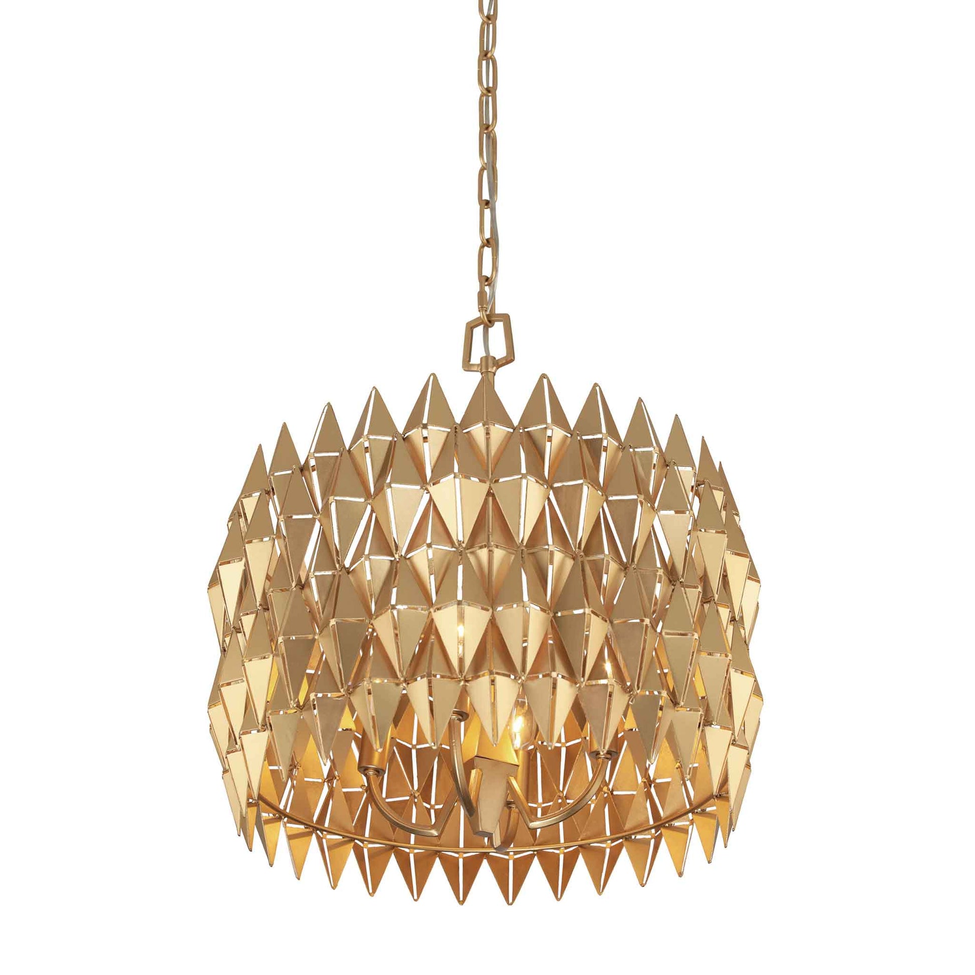 4 light 18 inch french gold pendant