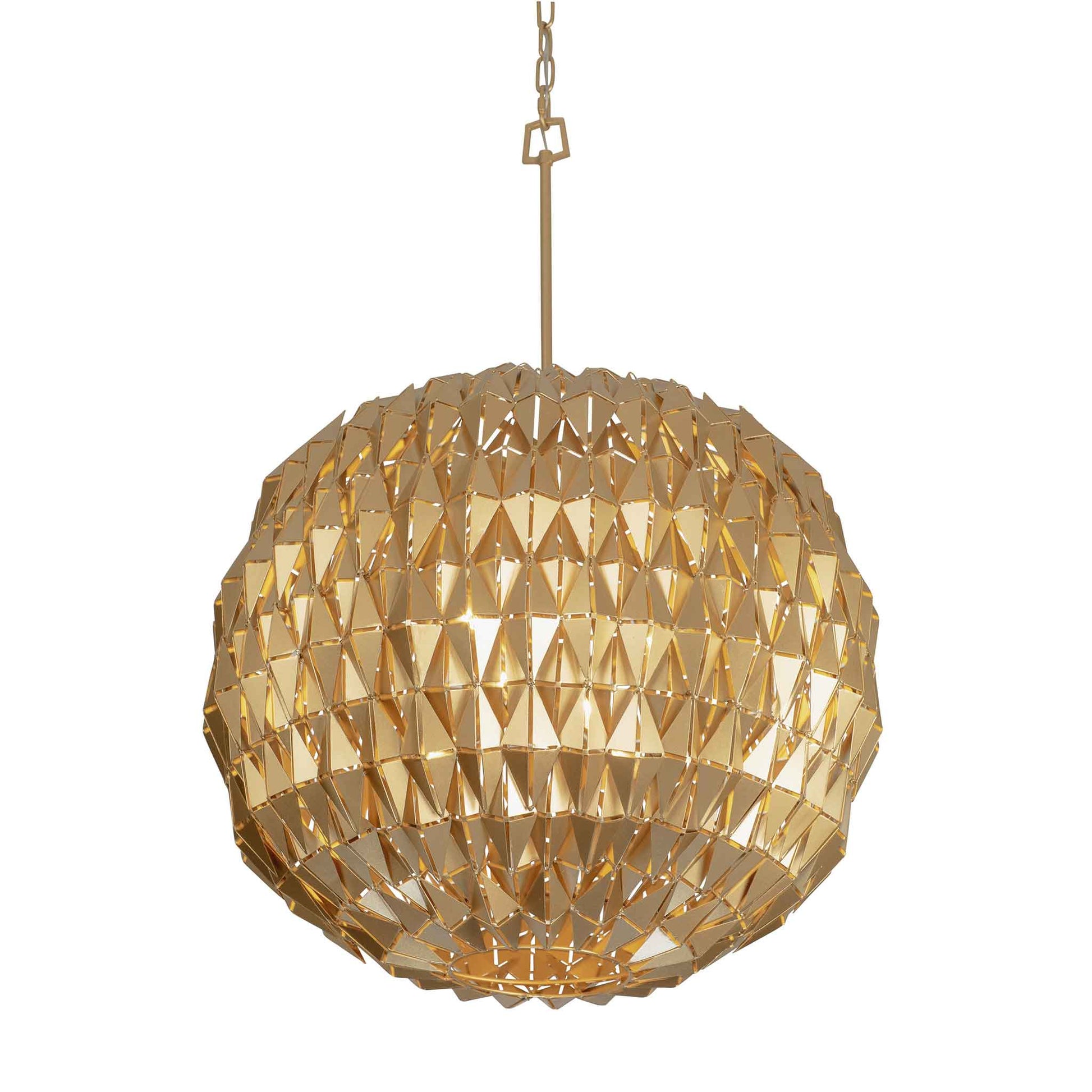 6 light 24 inch french gold pendant