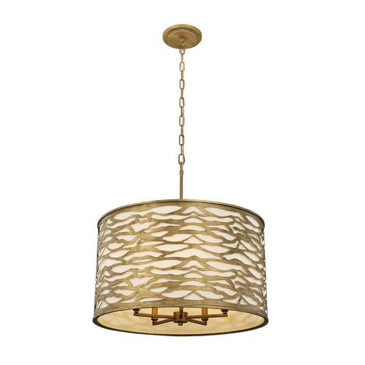 5 light 24 inch havana gold pendant