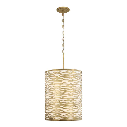 6 light 18 inch havana gold pendant