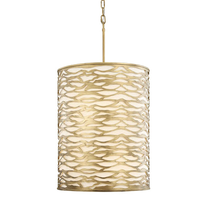 6 light 18 inch havana gold pendant