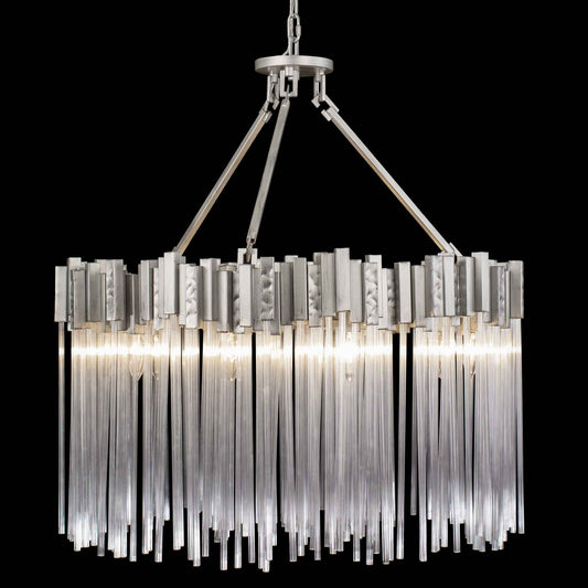 10 light 30 inch rainy night chandelier