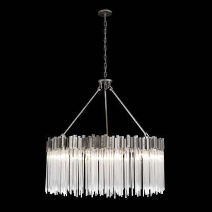 12 light 40 inch rainy night chandelier