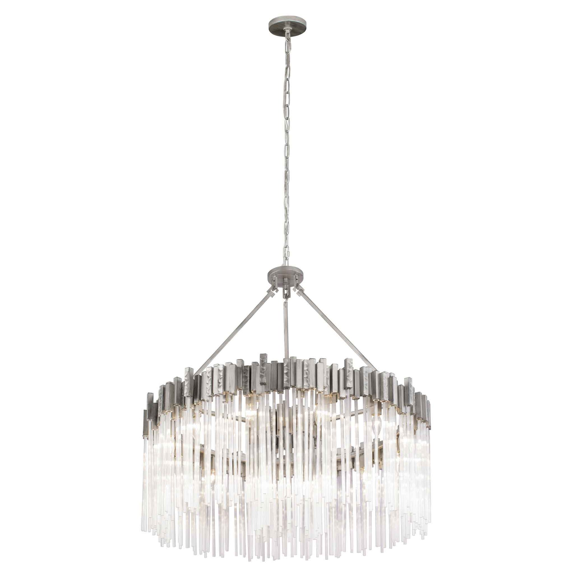 12 light 40 inch rainy night chandelier